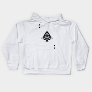 Ace of Spades Vintage Cool Black Kids Hoodie